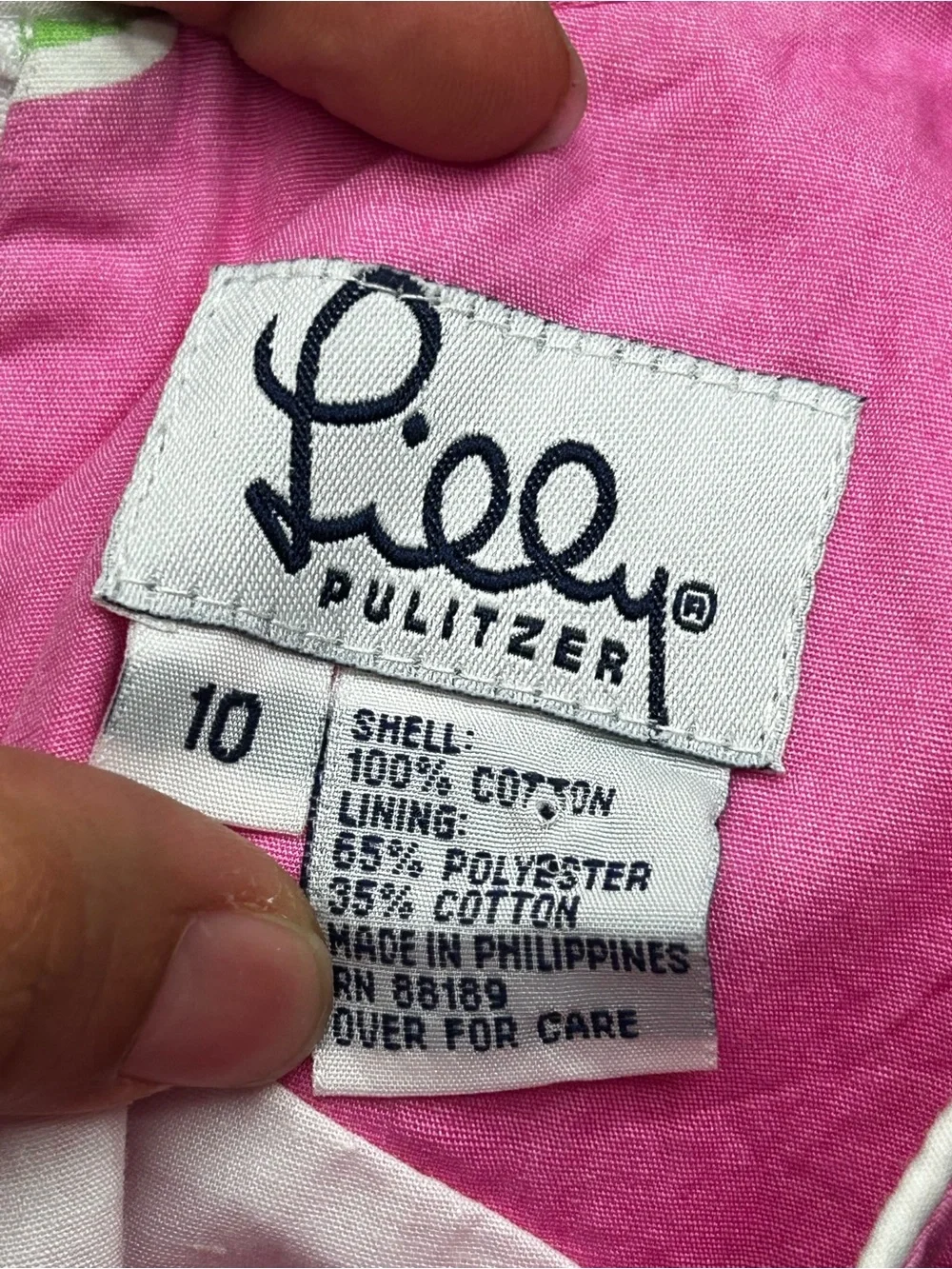 vintage white label Lilly Pulitzer Twirlers sleeveless shift dress